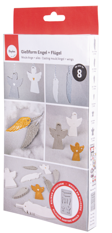 Gießform Engel, Flügel, silikon